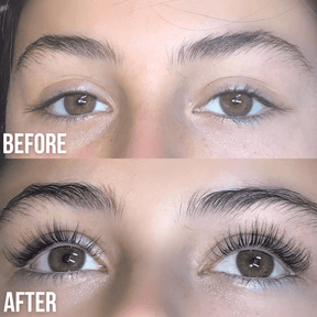 luxe lash growth serum before and after