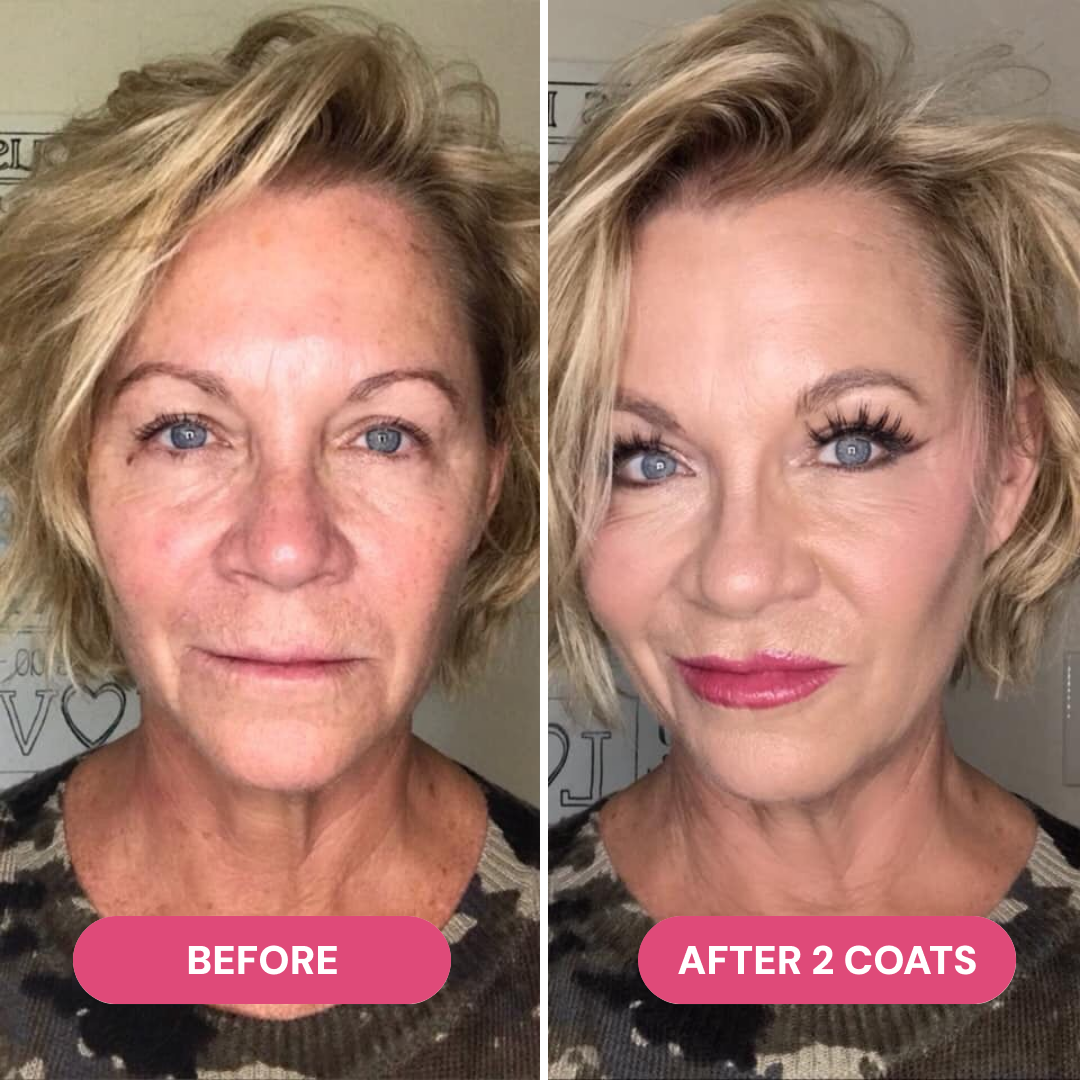 Máscara de pestañas acondicionante con péptidos, resistente al agua y de lujo