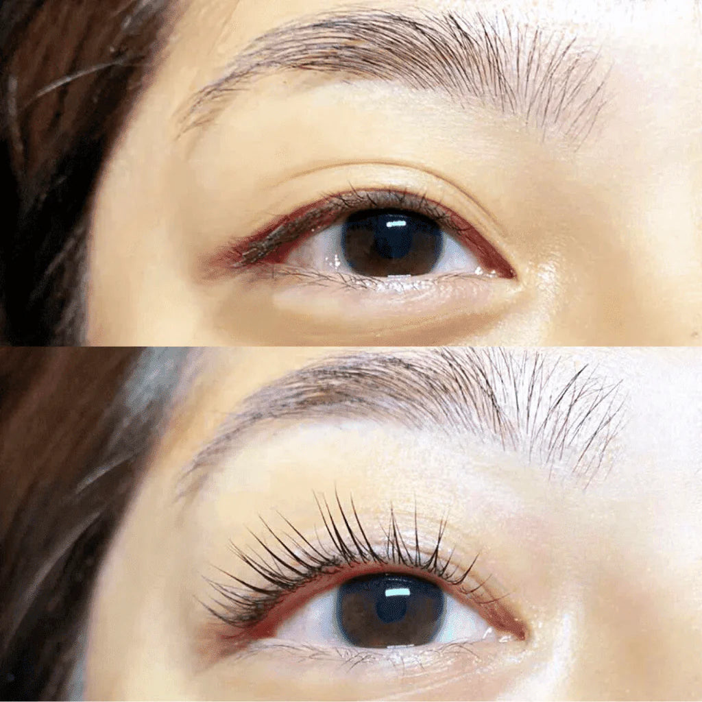 lash lift and tint before and after